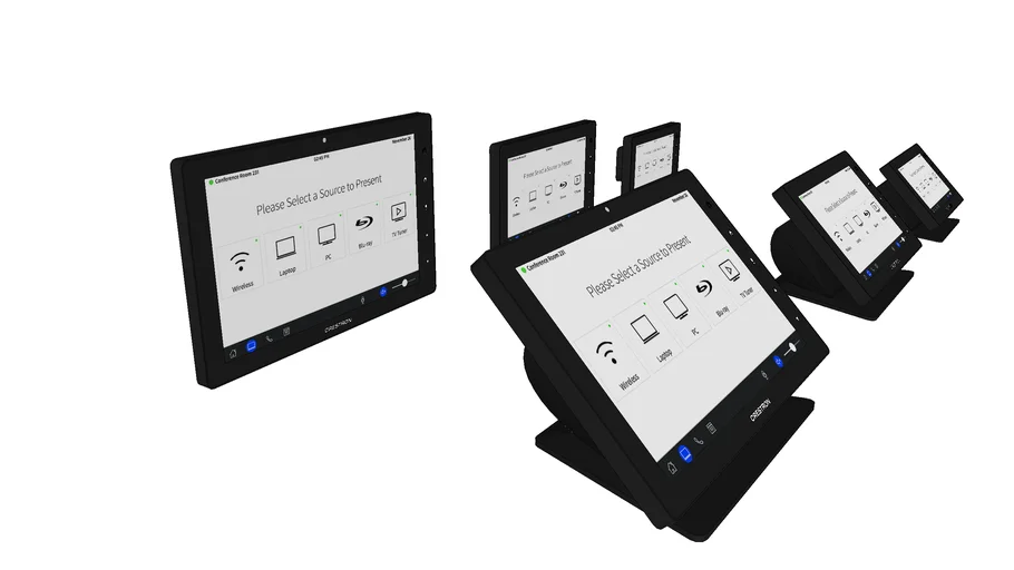 Crestron touch panels TSW-560-BS, TSW-760-B-S, TSW-1060-B-S