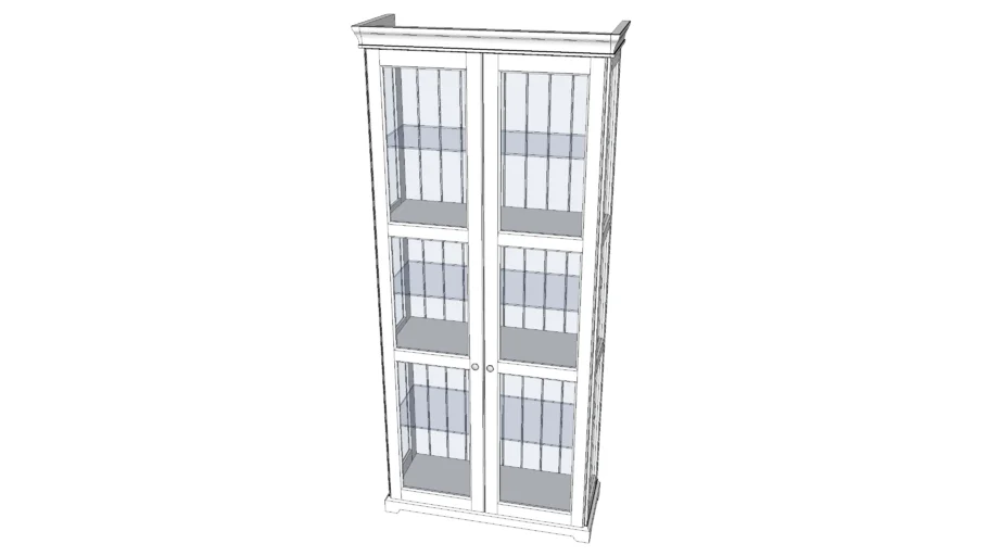 LIATORP glass door cabinet