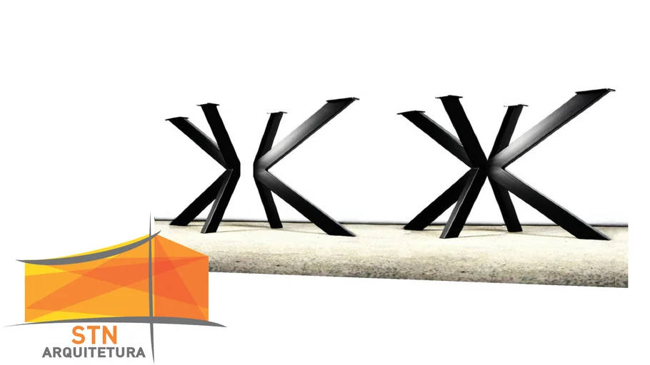 Pe de mesa em ferro_x
