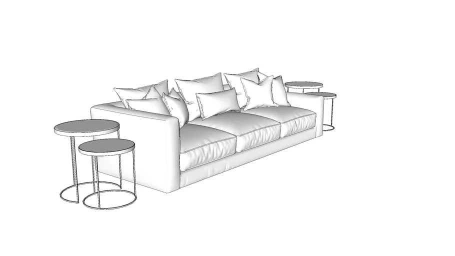 Sofá e Mesa Lateral