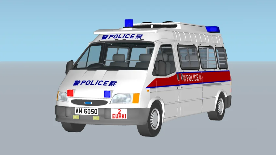 Ford Transit MkIII 1995 Hong Kong Police Car 衝鋒車