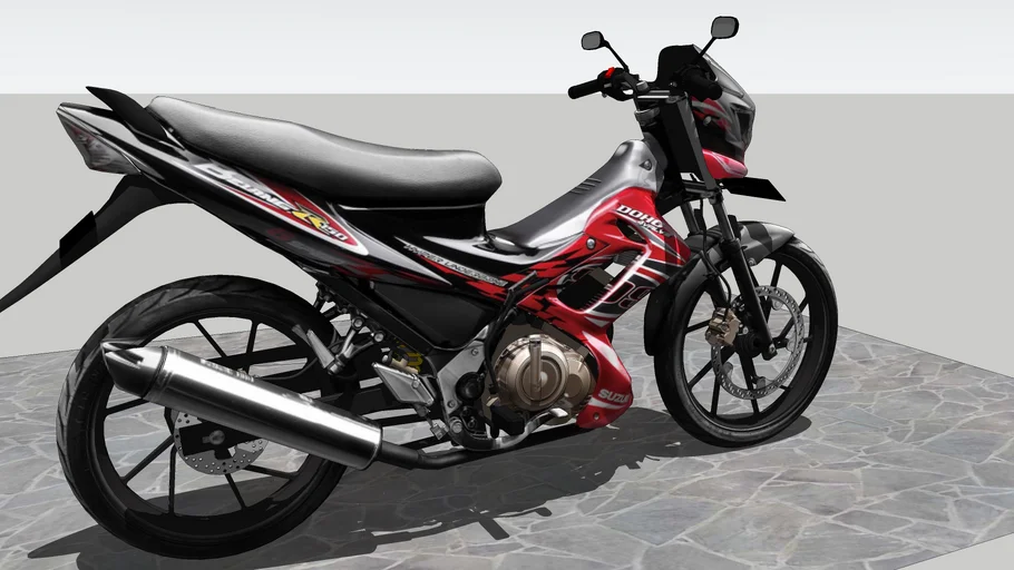 Suzuki Satria F150 (merah hitam)