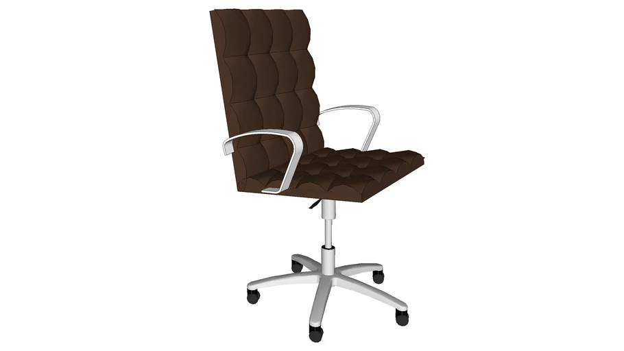 TILE OFFICE CHAIR IN BROWN