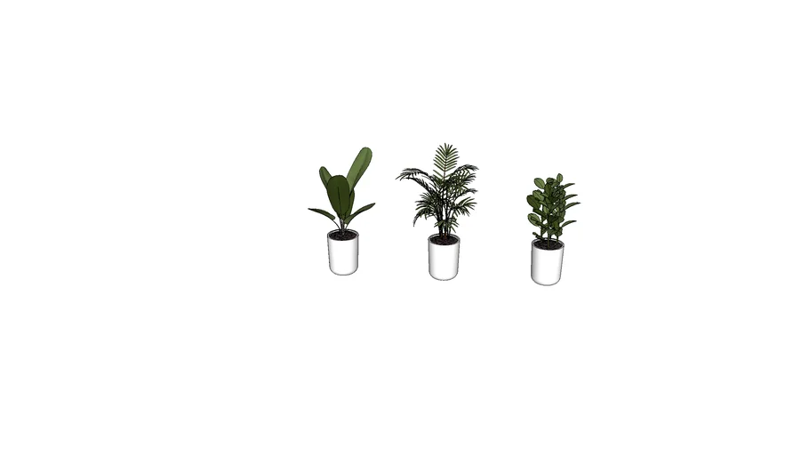 white gloss planters