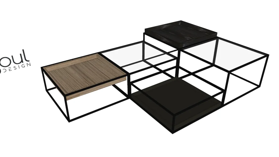 Mesa de centro Arquipélago - MC01 - Soul Design Móveis