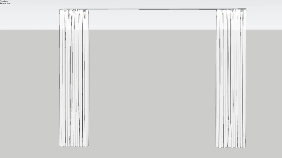Curtains with rail
