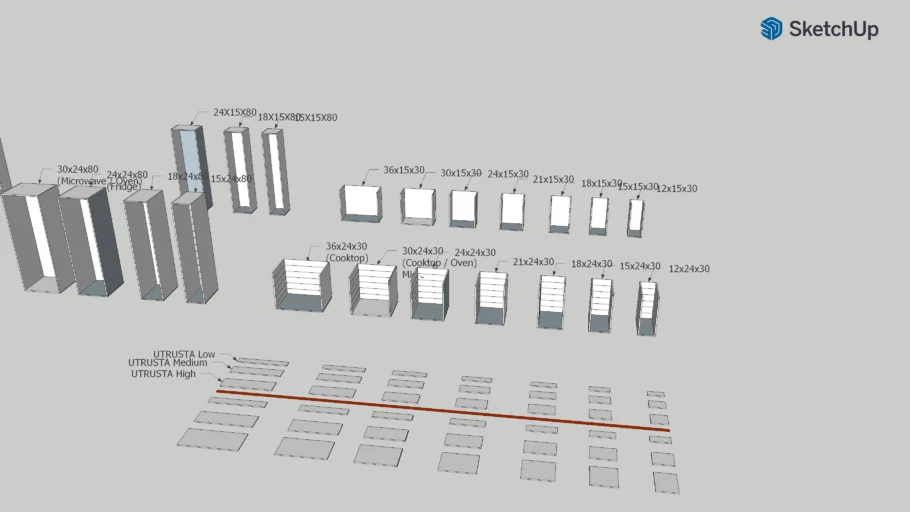 Ikea Kitchen Basic Blocks 
