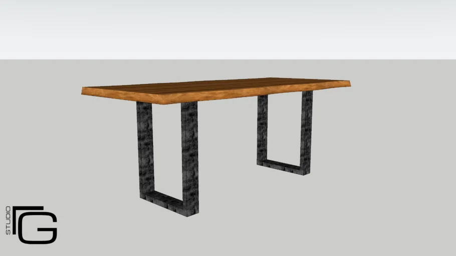 MESA DE MADEIRA RÚSTICA