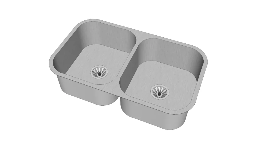 Pia dupla de Inox