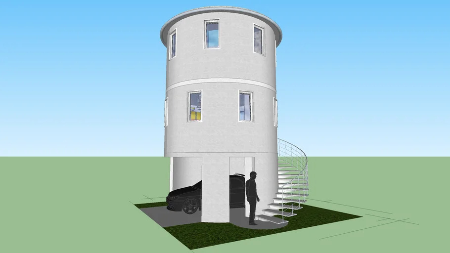 Tiny Round House (Small home for 1 person)