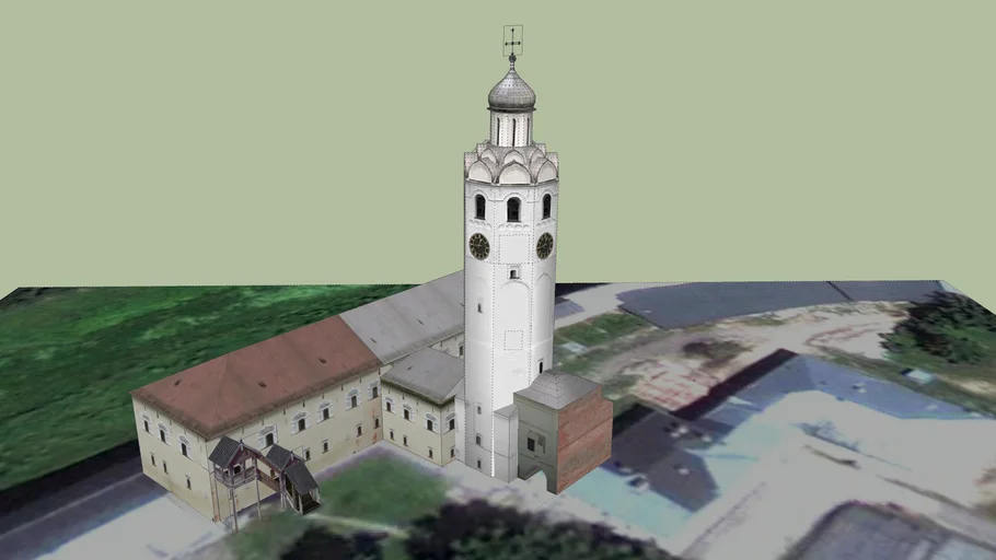 Detinets. Clock-n-bell Tower and Sergius Church