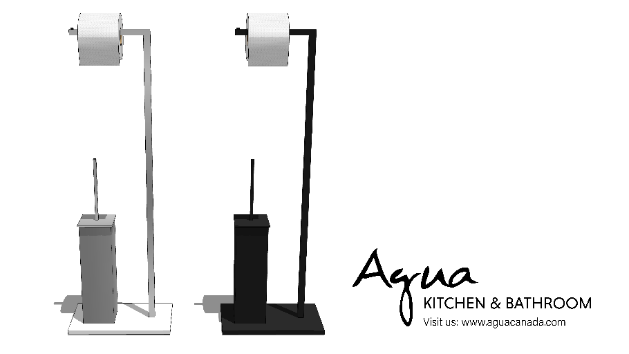 Freestanding toilet paper holder (code: DANIELLA) by Agua Canada