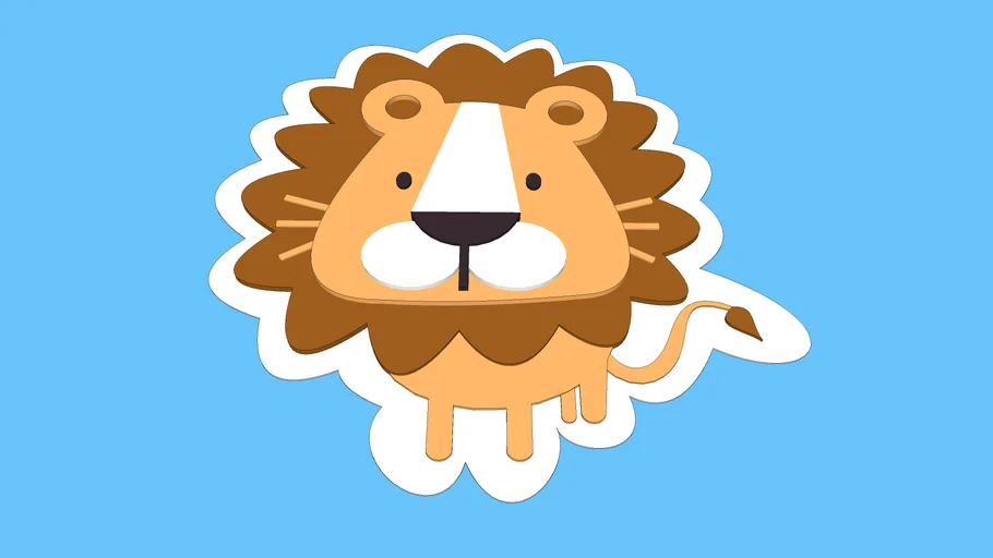 Sticker lion