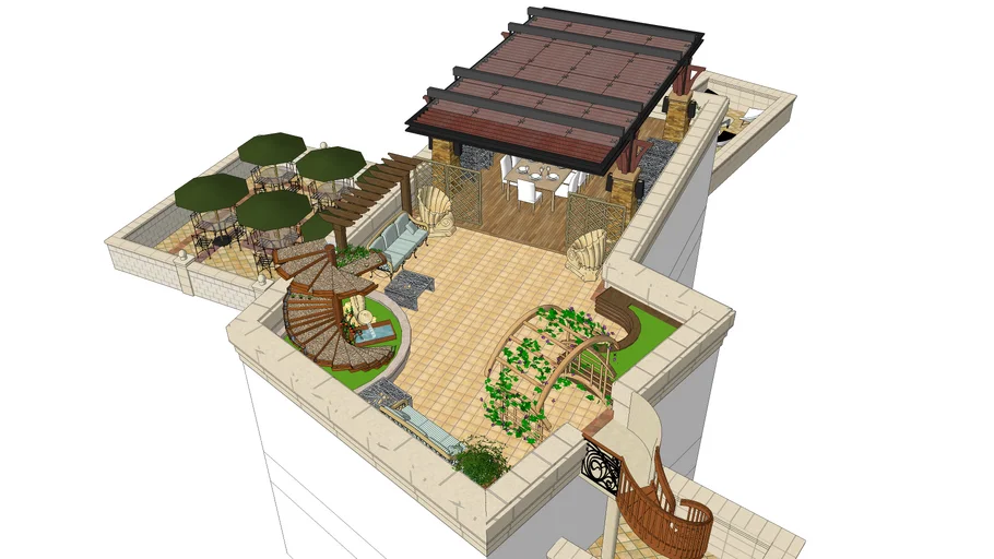 Roof Garden 屋顶花园-www.caotu66.com