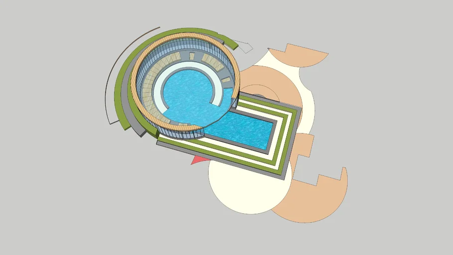 pergola havuzlu parametric