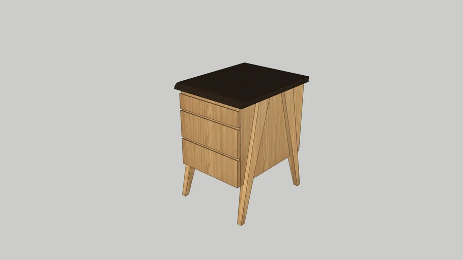 Beckett - Caisson rangement de bureau - Chêne - design by Habitat Design Studio - Habitat