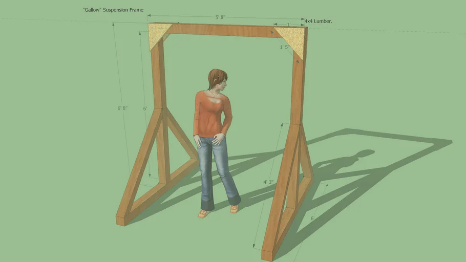 Gallow Frame Suspension Rope (BDSM)