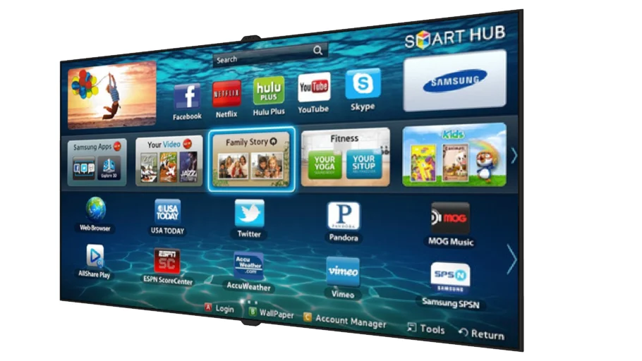 Samsung TV 8000 Series Smart Hub 3D LED Hz 1080p