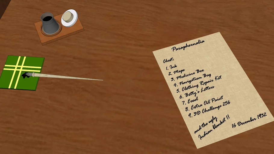 Writing (3D Challenge 256)
