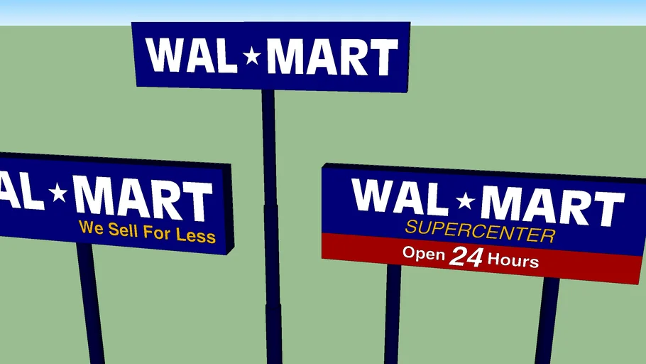 Walmart Pylon Signs (old)