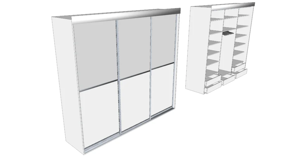  wardrobe with sliding doors 