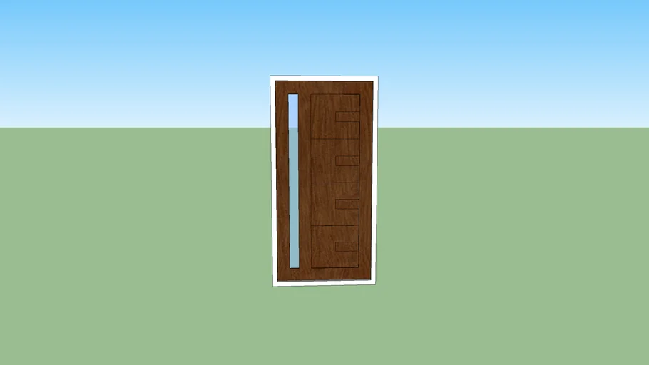Wooden Panel Main Door