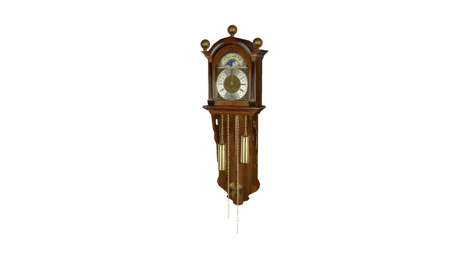 Friesian Antique Schippertje Dutch Wall Clock