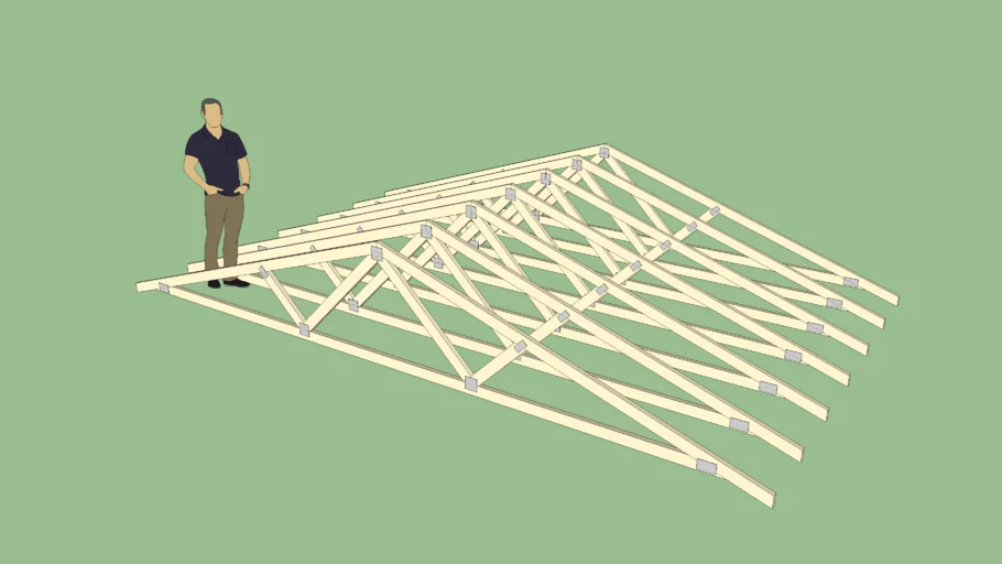 Fink Truss with Plates