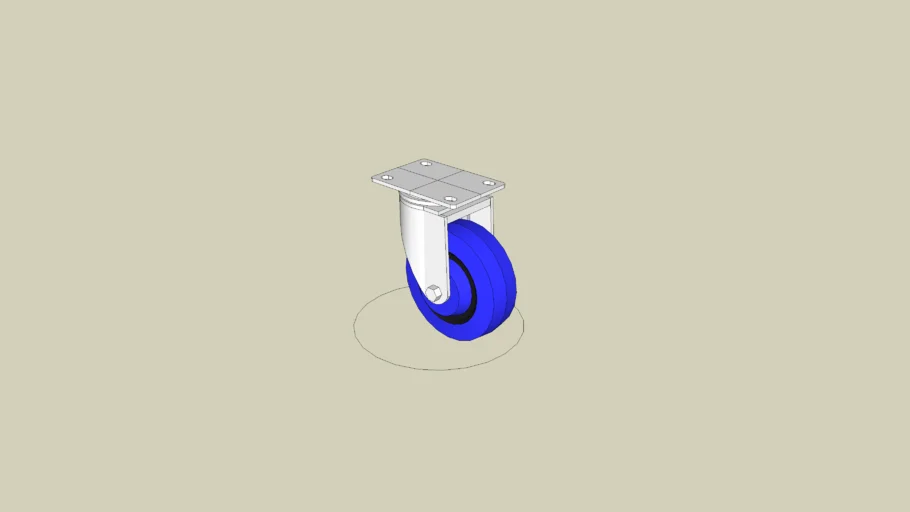 4 inch Resilex swivel caster