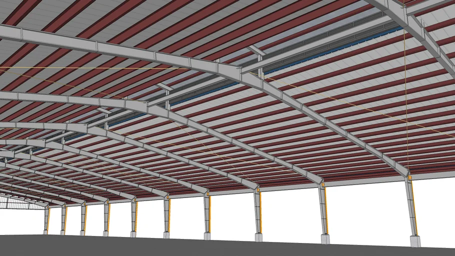 PEB STRUCTURE INDUSTRIAL PLANT | 3D Warehouse