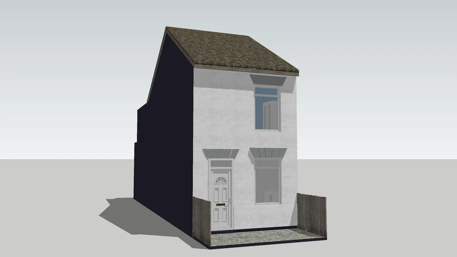 UK English terraced working-class house. Stapenhill, Short St, Burton-On-Trent.