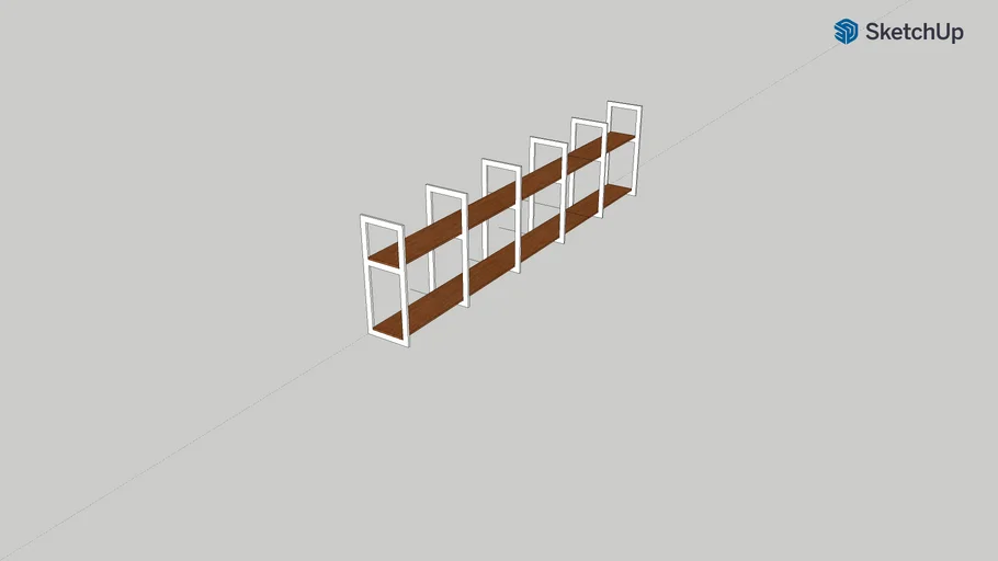 rak gantung 4 meter putih