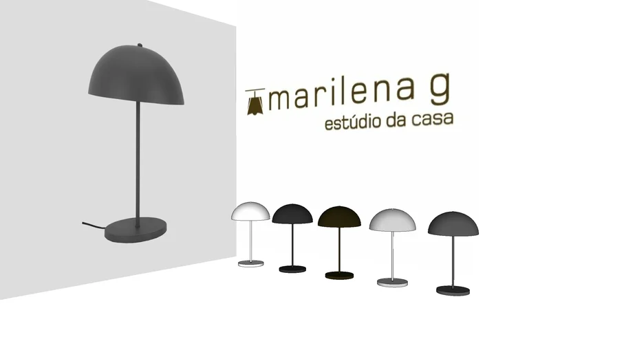785P - LUMINÁRIA DE MESA MEIA ESFERA