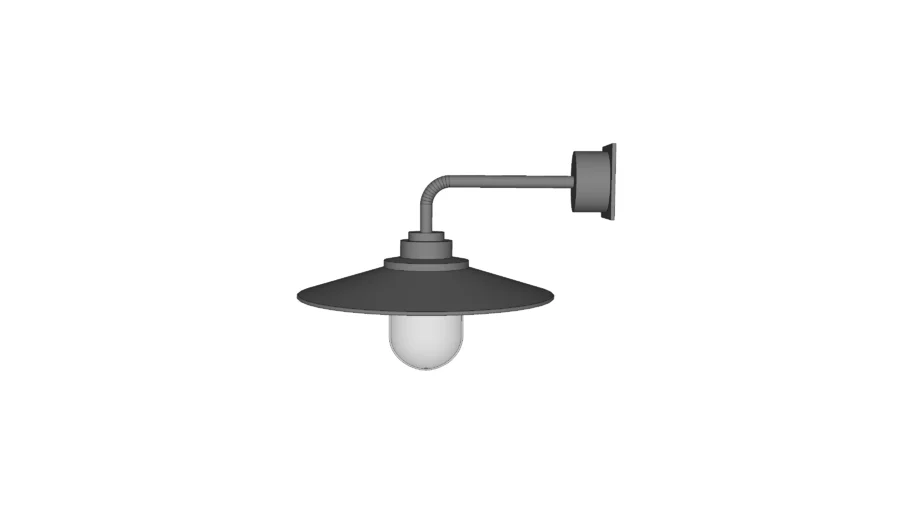 Silver Exterior Wall Lamp