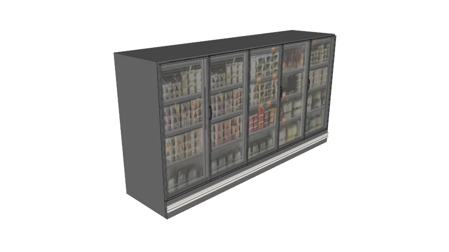 Tall refrigerators for supermarket