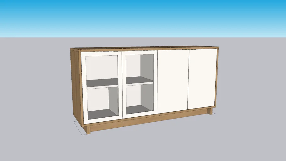 Buffet Aparador Vitória Freijó e Off White ©