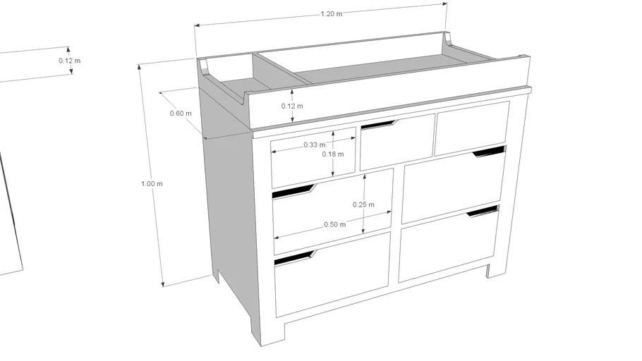 Cambiador de bebe, Dresser & Changing Table Topper 2