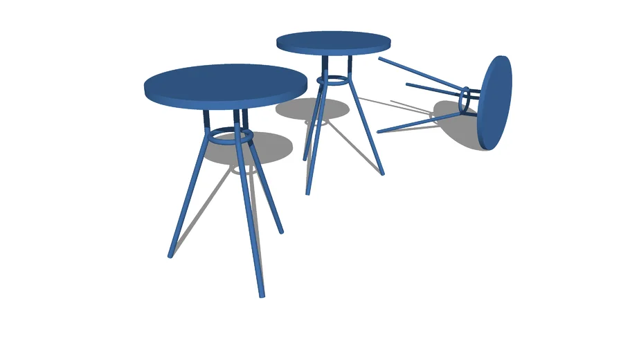 Mesa Lateral baixa Redonda 40cm Legs