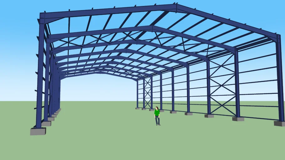 Steelwork: Industrial hall