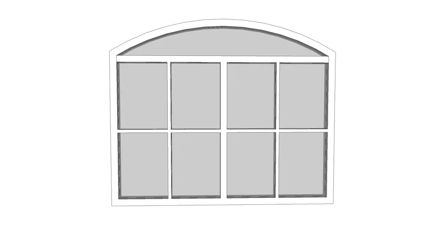 Arch round window