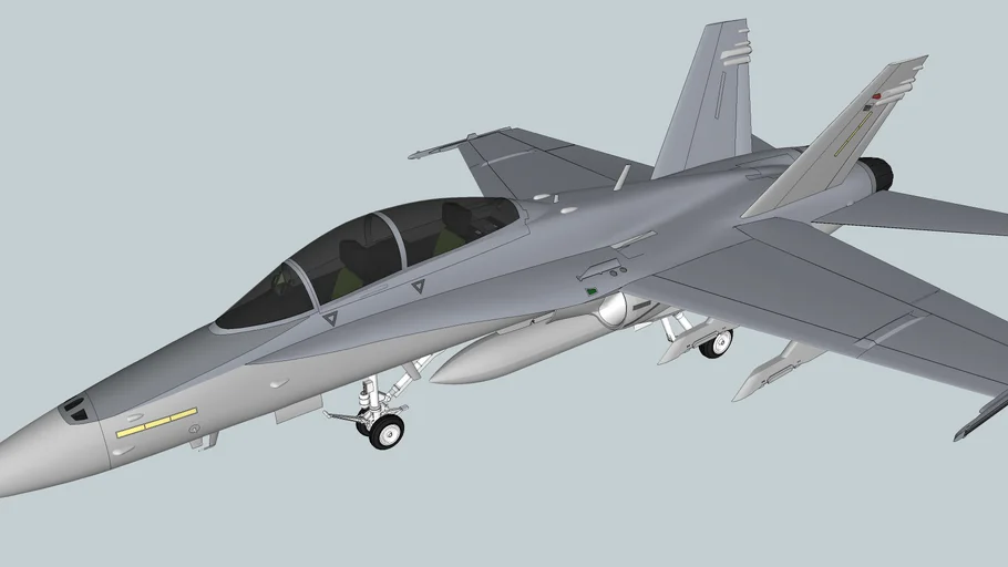 F/A-18D with landing gear