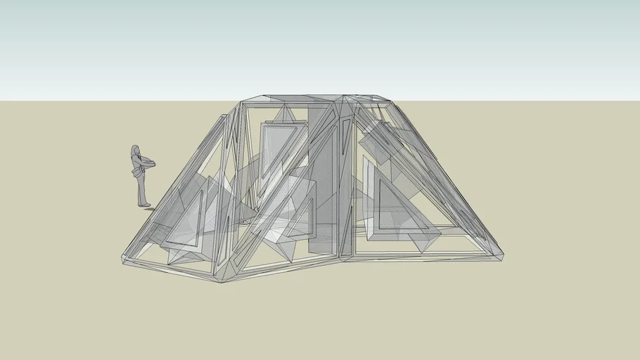 futuristic statue
