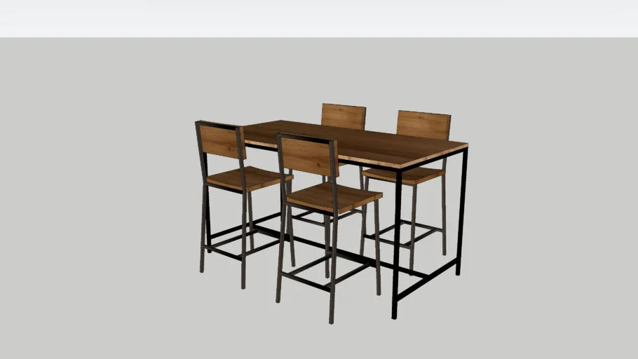 High Top Industrial Table
