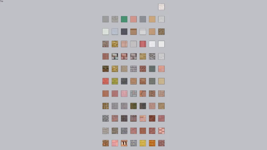 Google Sketchup Materials Library - Brick and Cladding