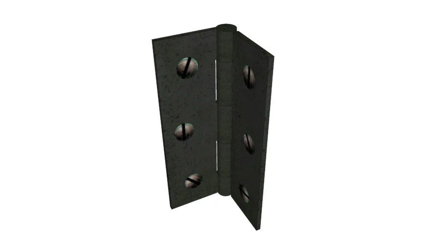 Old metal hinge