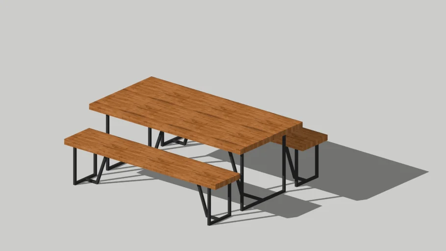Dining Table With Benches