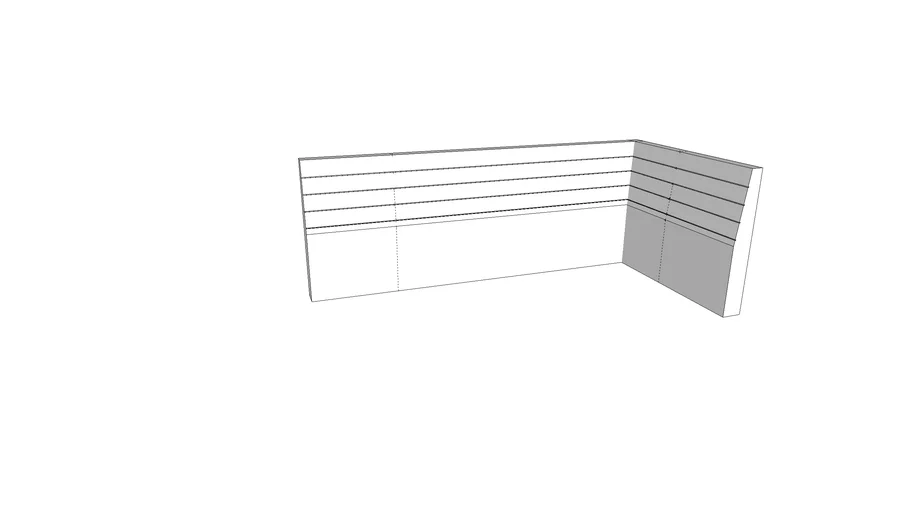 Bench Seating Back Panel | 3D Warehouse