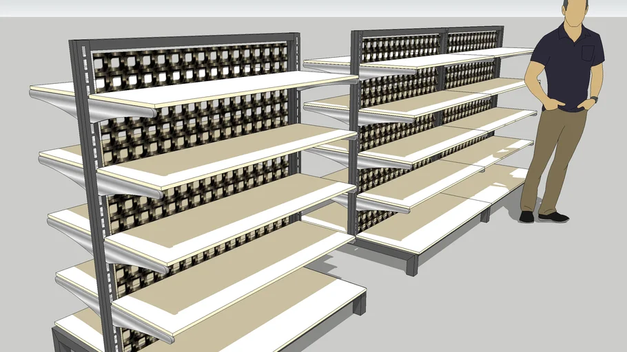 Store Merchandise Shelving Fixture