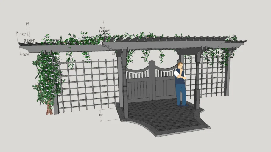 Pergola Gate Trellis Project