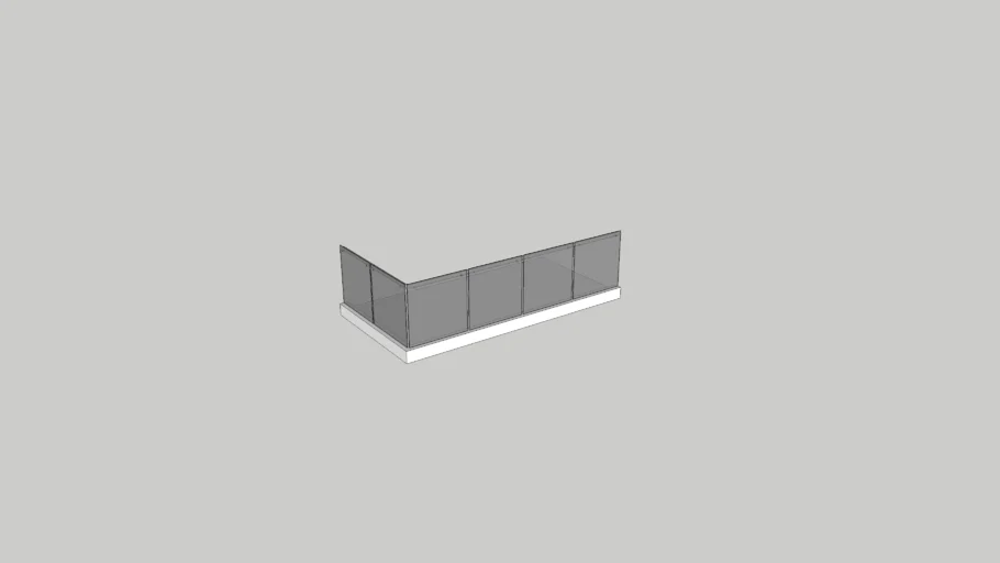 Glass railing 2 | 3D Warehouse